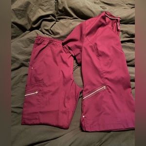 Smitten Scrubs. XL top and bottoms.